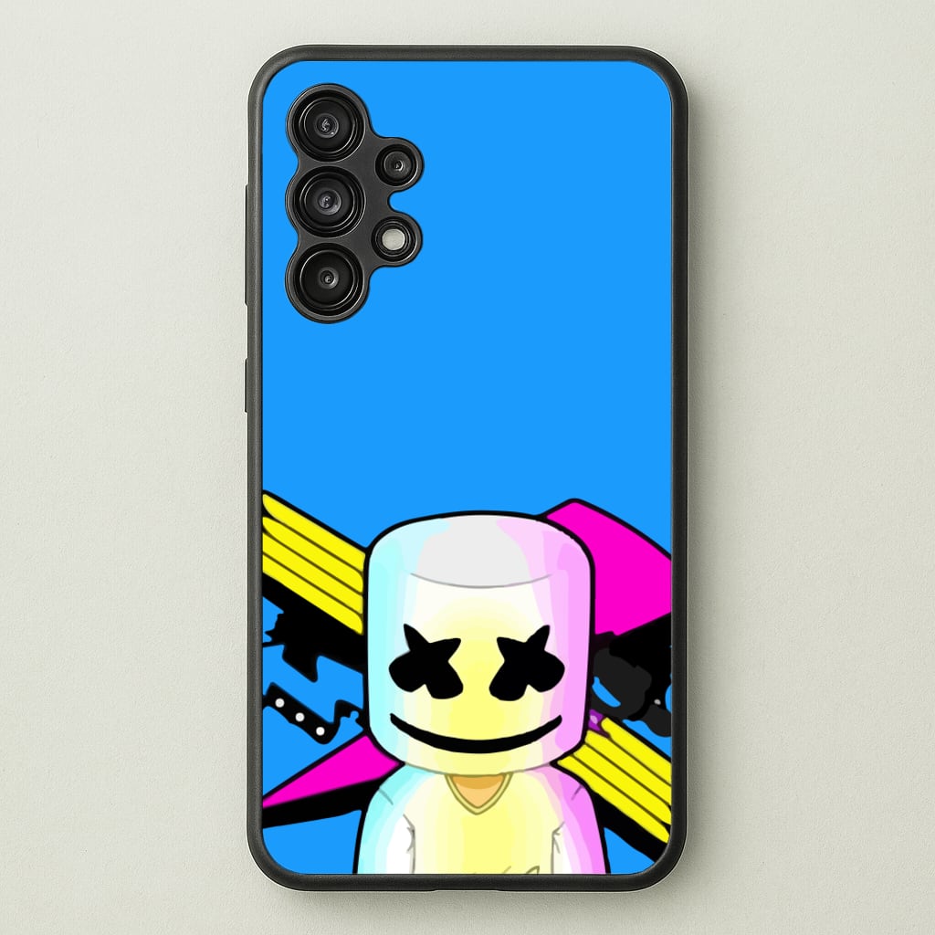 Neon Logo White Helmet DJ - Marshmello Phone Case for Galaxy A13