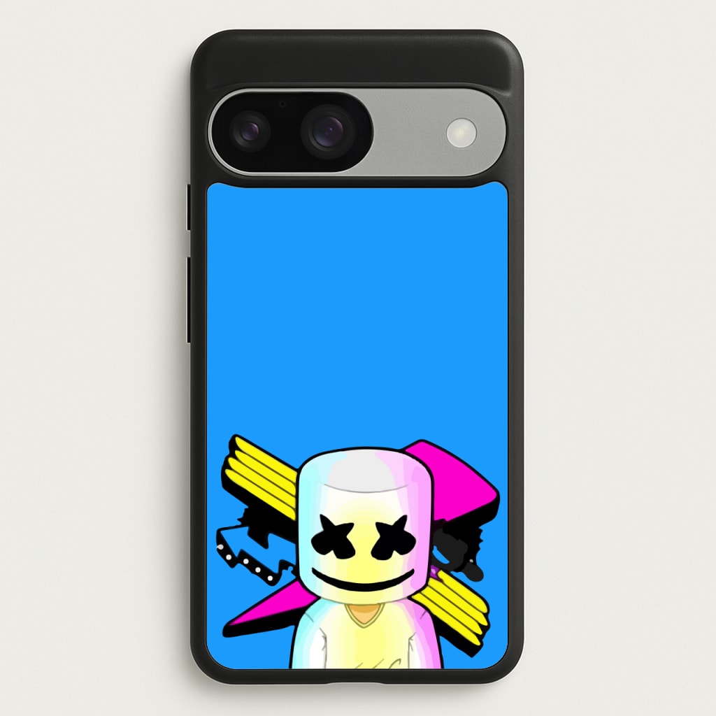 Neon Logo White Helmet DJ - Marshmello Phone Case for Google Pixel 9 / 9 Pro