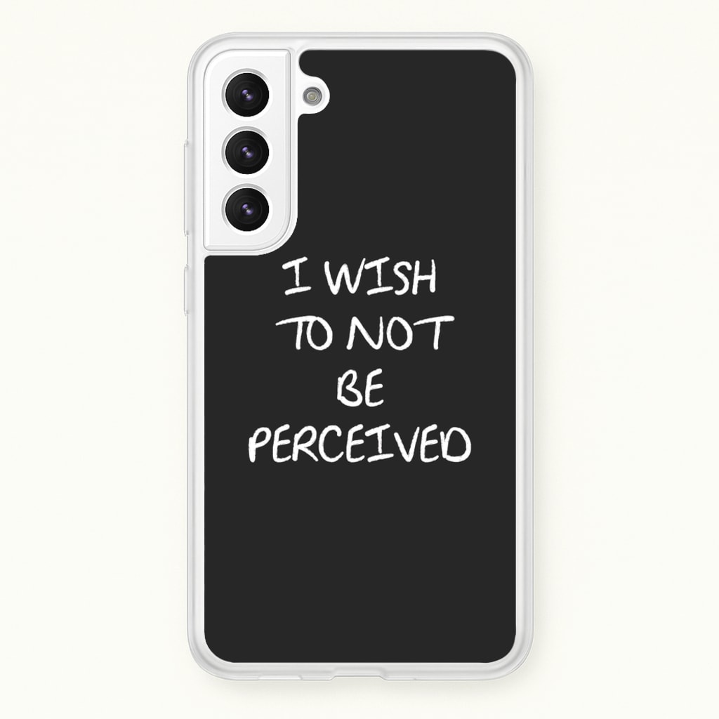 I Wish To Not Be Perceived - Melanie Martinez Phone Case for Galaxy S22 Plus