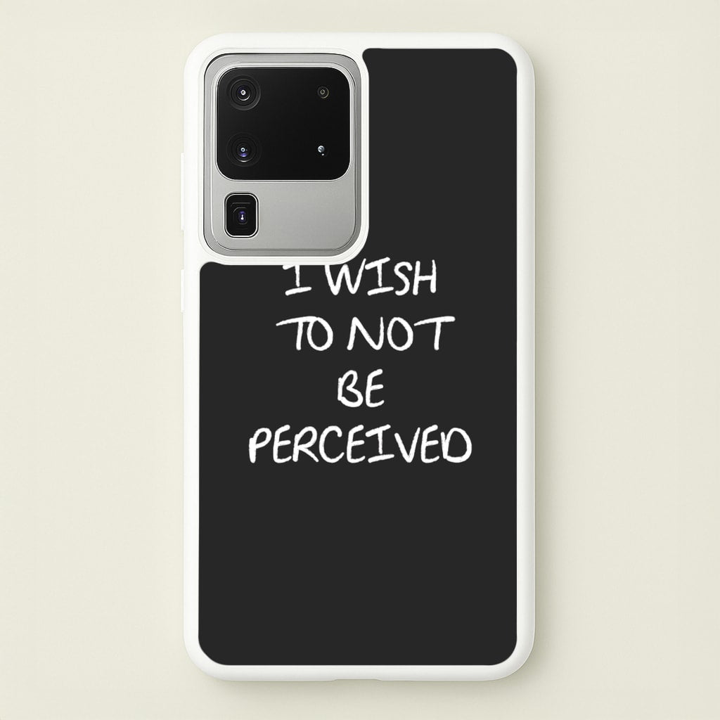 I Wish To Not Be Perceived - Melanie Martinez Phone Case for Galaxy S20 Ultra