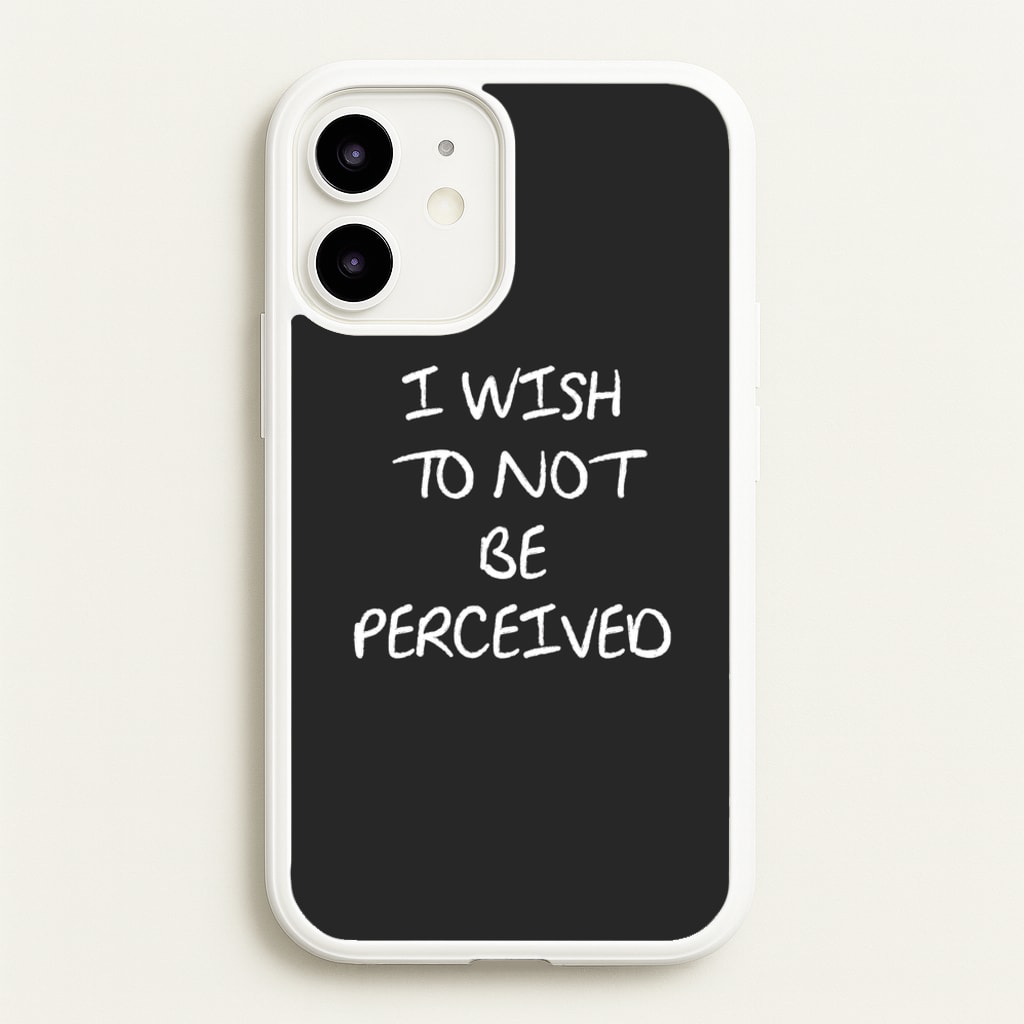 I Wish To Not Be Perceived - Melanie Martinez Phone Case for iPhone 12 / 12 Pro