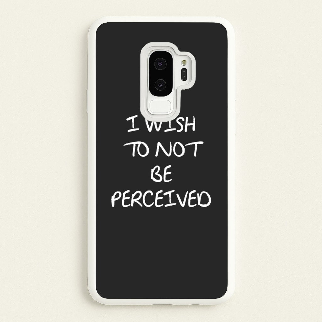 I Wish To Not Be Perceived - Melanie Martinez Phone Case for Galaxy S9 Plus