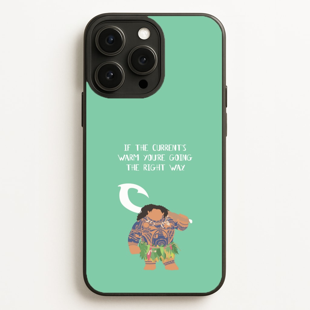 If The Current's Warm - Moana Phone Case for iPhone 16 Pro Max