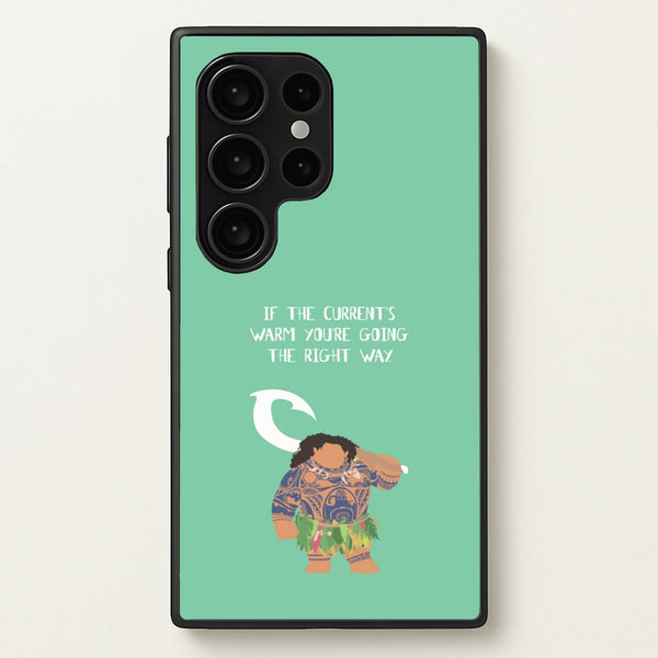 If The Current's Warm - Moana Phone Case for Galaxy S24 Ultra