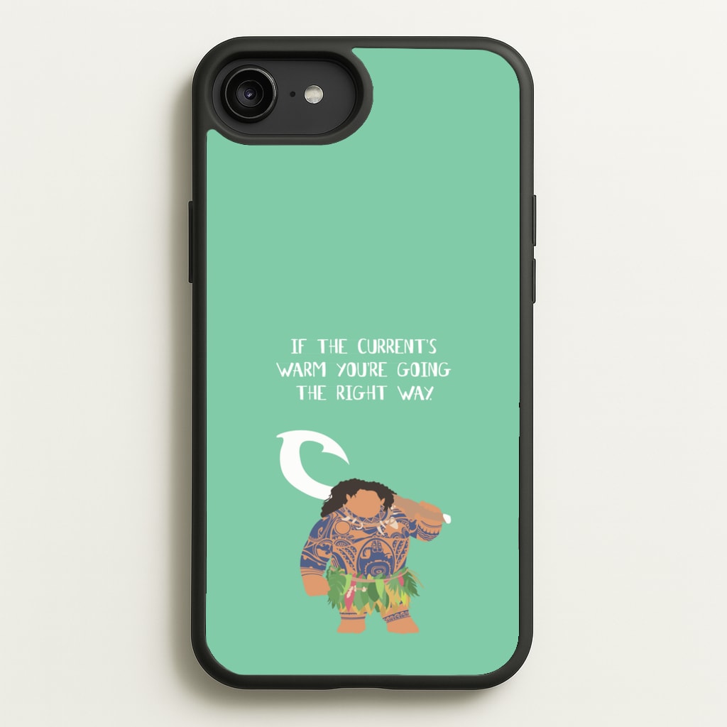 If The Current's Warm - Moana Phone Case for iPhone 6 Plus / 7 Plus / 8 Plus