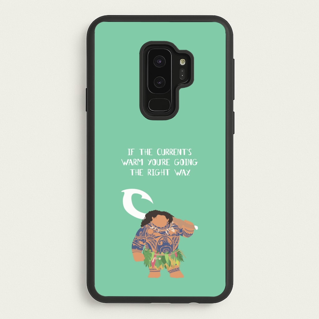 If The Current's Warm - Moana Phone Case for Galaxy S9 Plus