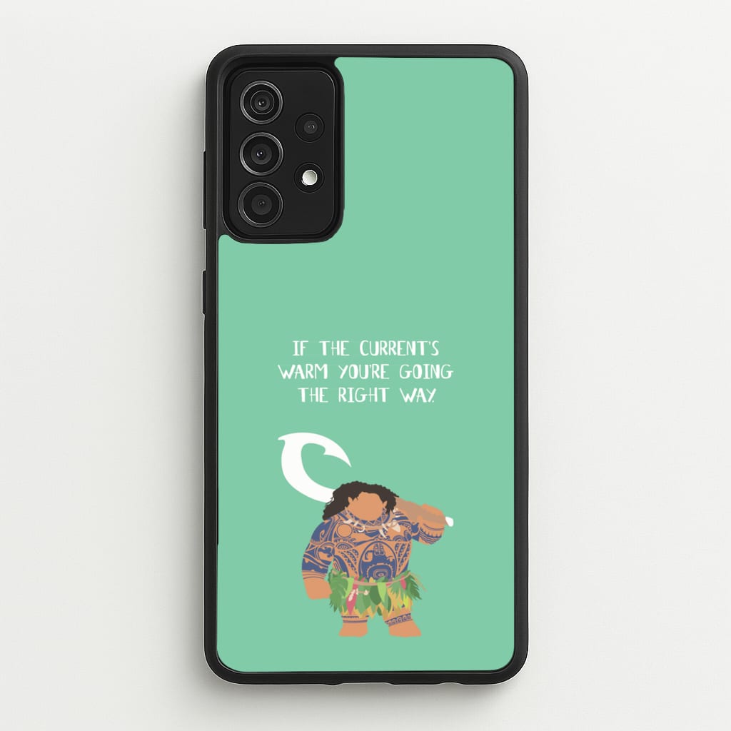 If The Current's Warm - Moana Phone Case for Galaxy A52 / A52s