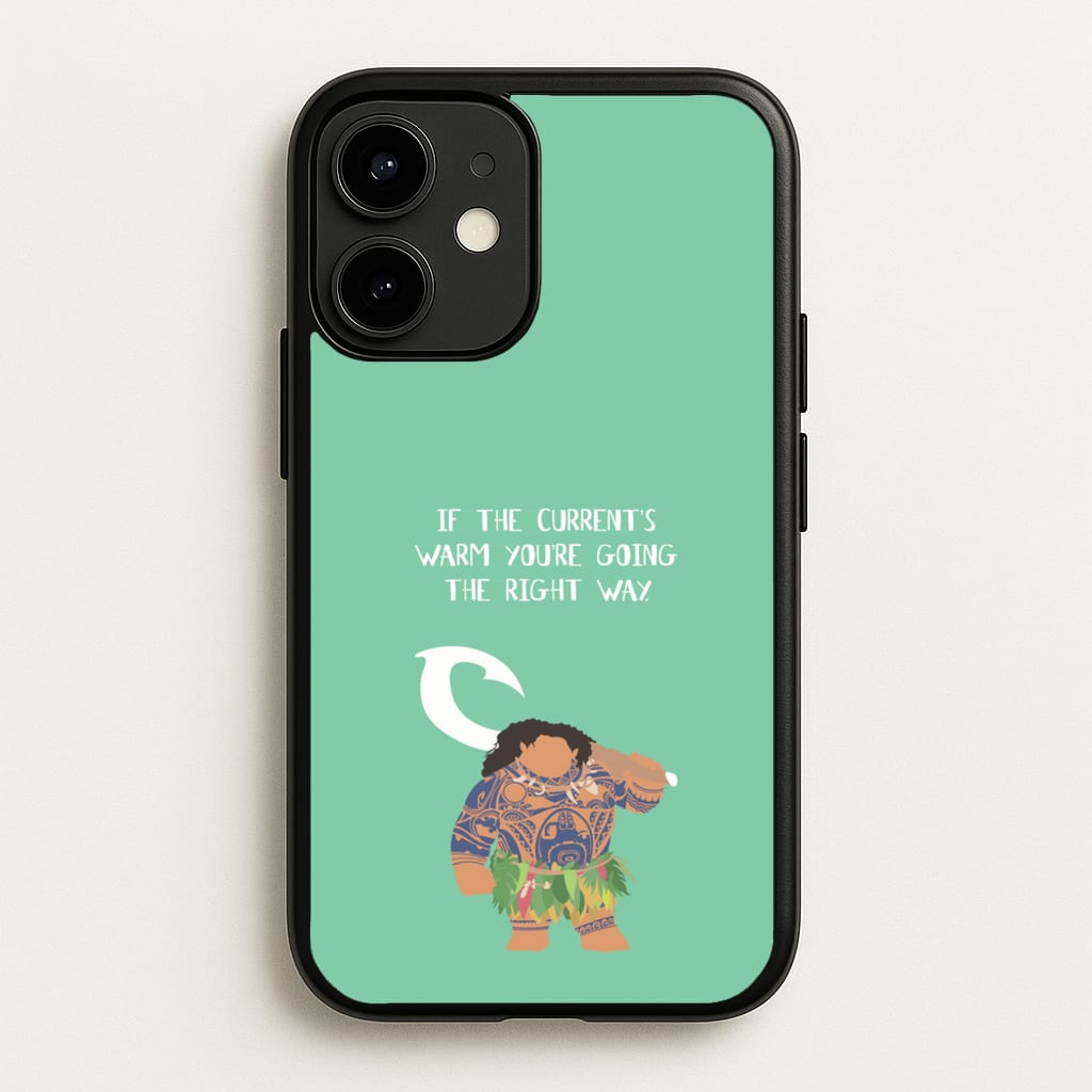If The Current's Warm - Moana Phone Case for iPhone 12 Mini