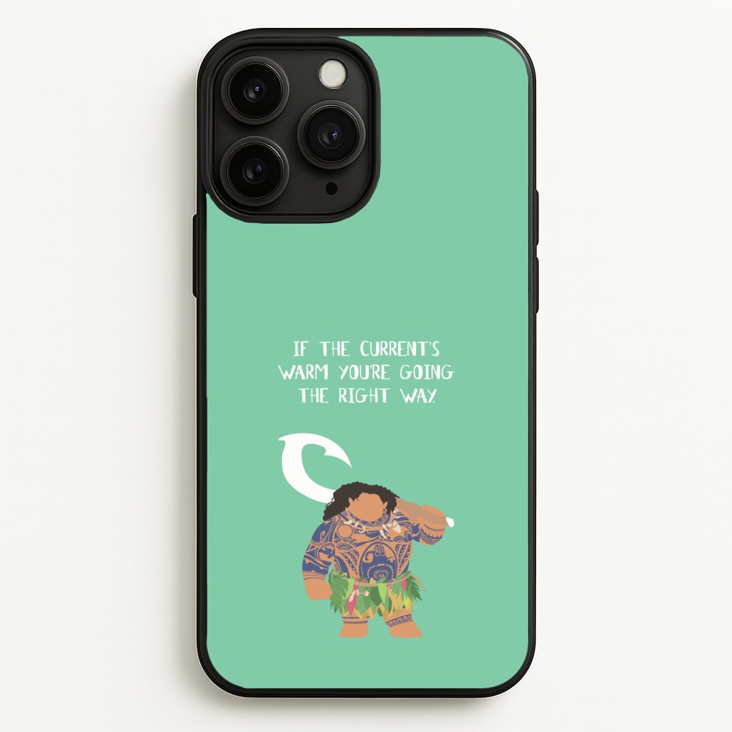 If The Current's Warm - Moana Phone Case for iPhone 11 Pro Max