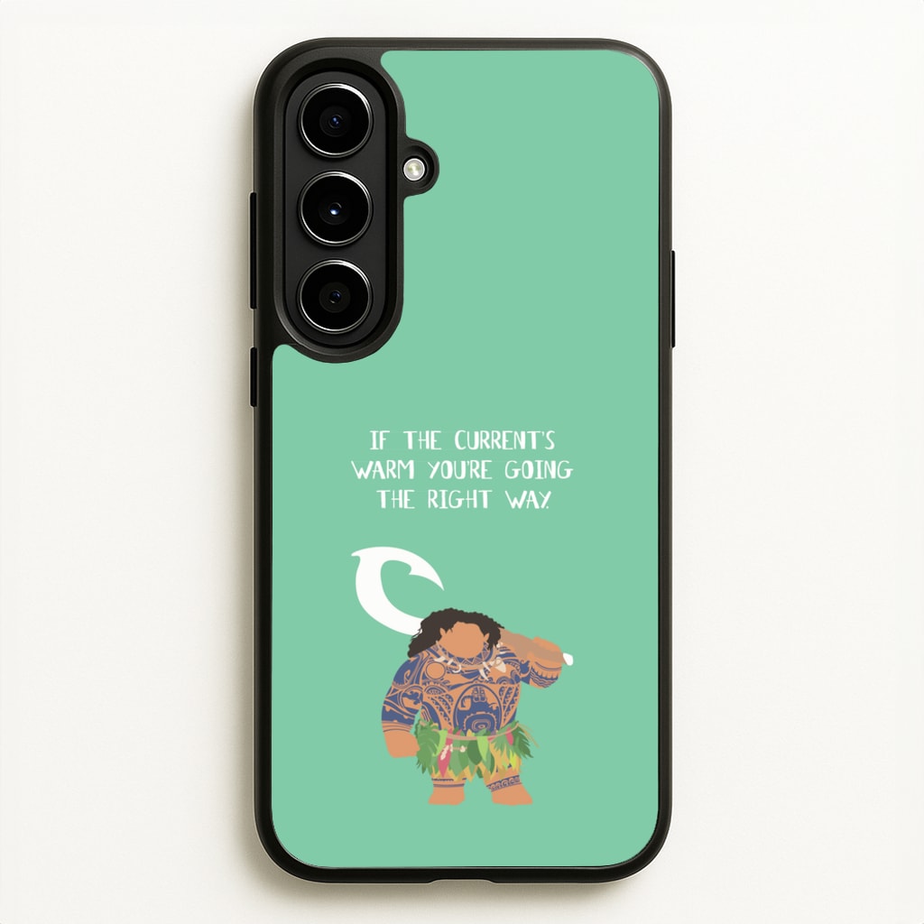 If The Current's Warm - Moana Phone Case for Galaxy A56