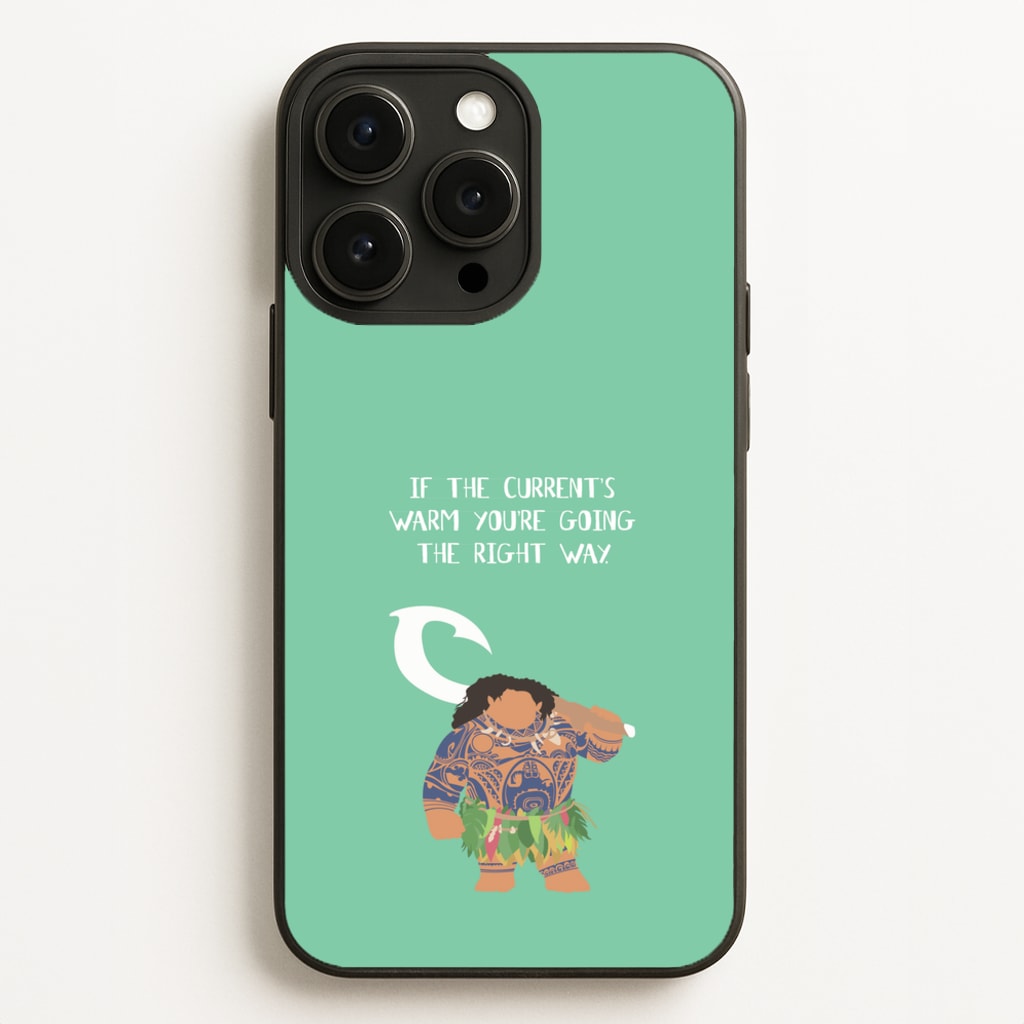 If The Current's Warm - Moana Phone Case for iPhone 12 Pro Max