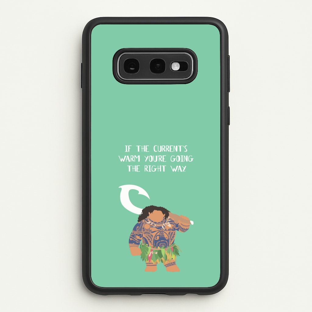 If The Current's Warm - Moana Phone Case for Galaxy S10e