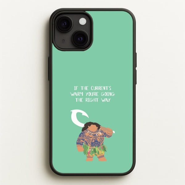 If The Current's Warm - Moana Phone Case for iPhone 13 Mini