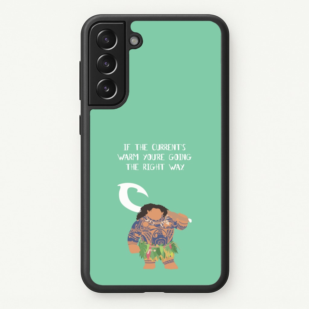 If The Current's Warm - Moana Phone Case for Galaxy S22