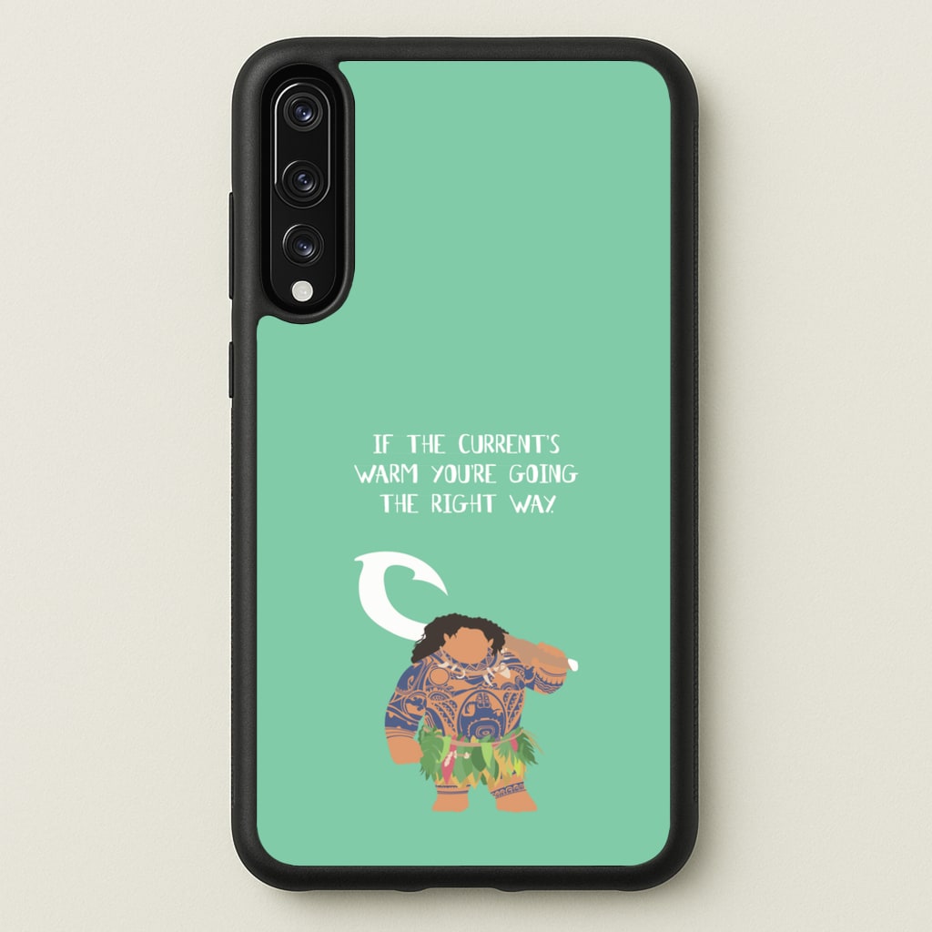 If The Current's Warm - Moana Phone Case for Huawei P20 Pro