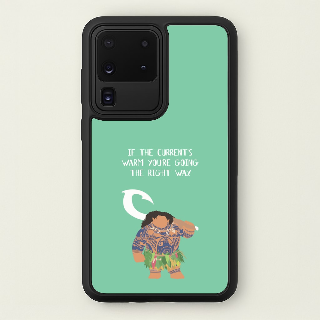 If The Current's Warm - Moana Phone Case for Galaxy S20 Ultra