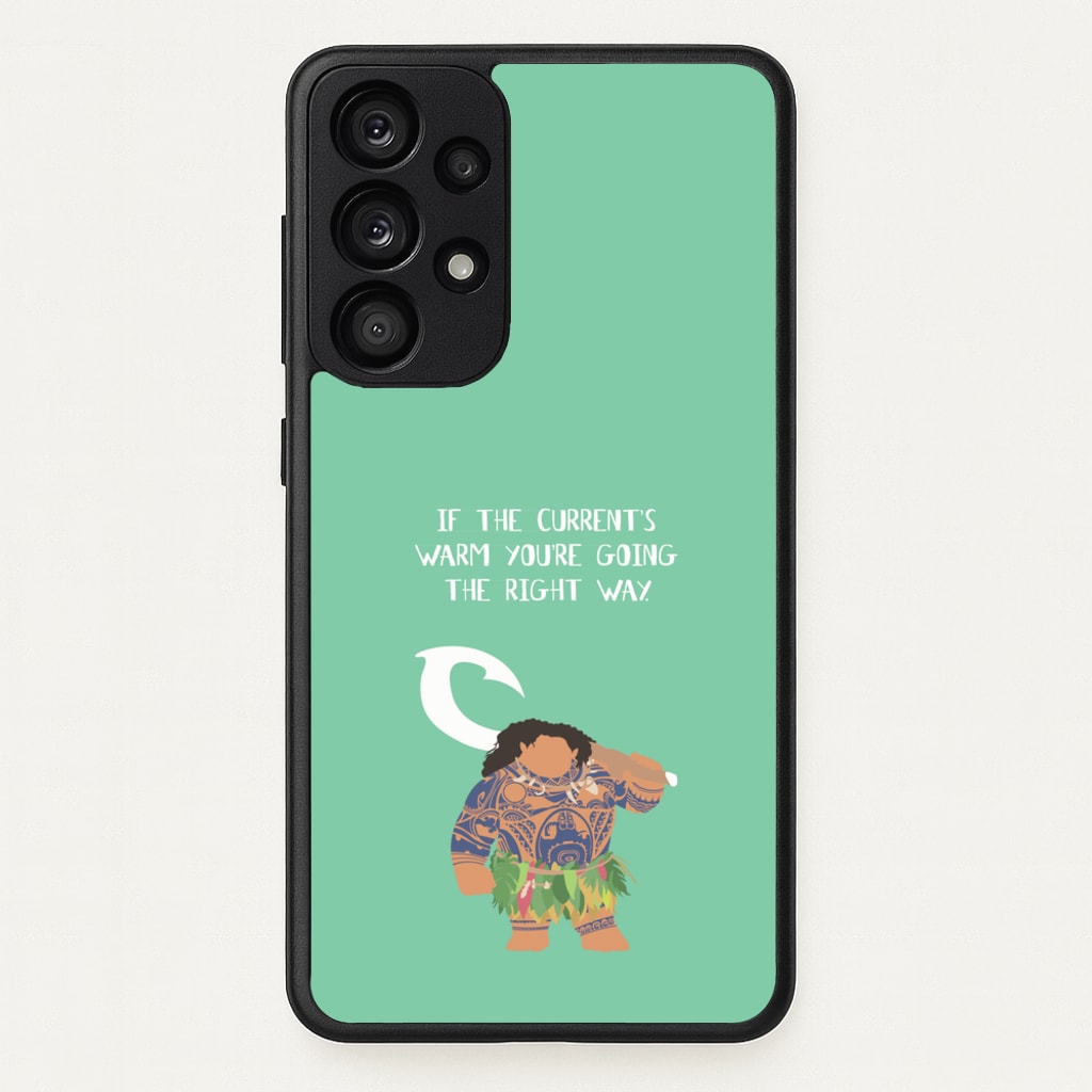 If The Current's Warm - Moana Phone Case for Galaxy A33