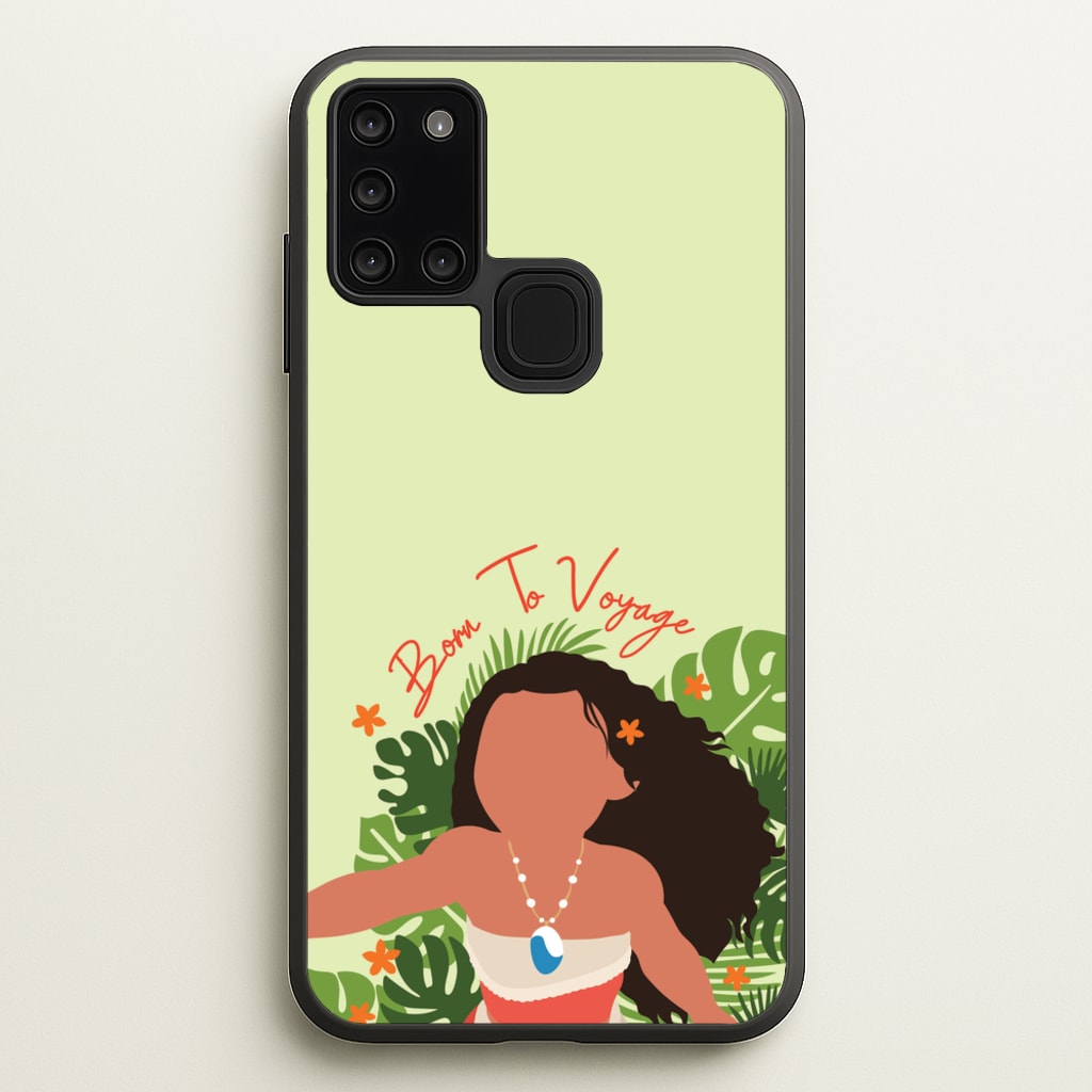 Born To Voyage - Moana Phone Case for Galaxy A21s