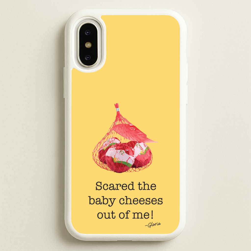 Scared The Baby Cheeses Out Of Me - Modern Family Phone Case for iPhone X / XS