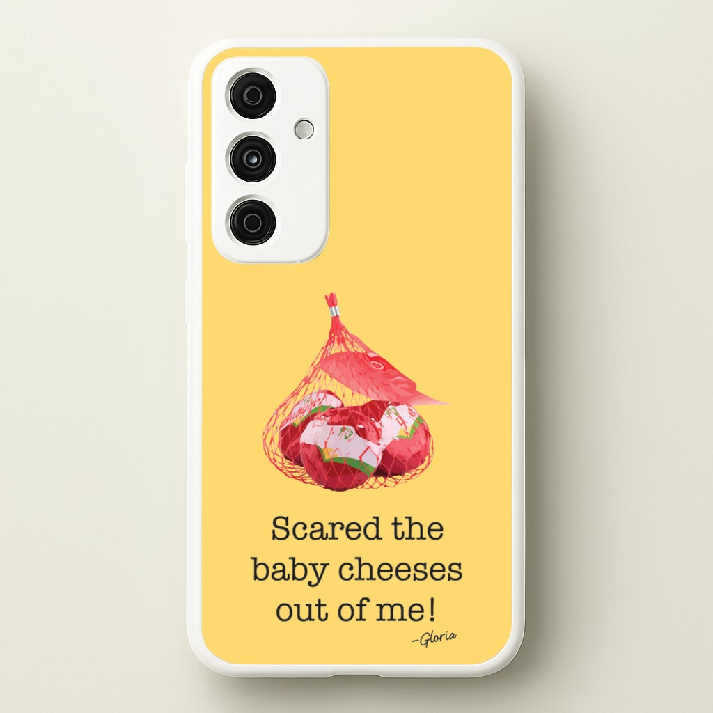 Scared The Baby Cheeses Out Of Me - Modern Family Phone Case for Galaxy A55