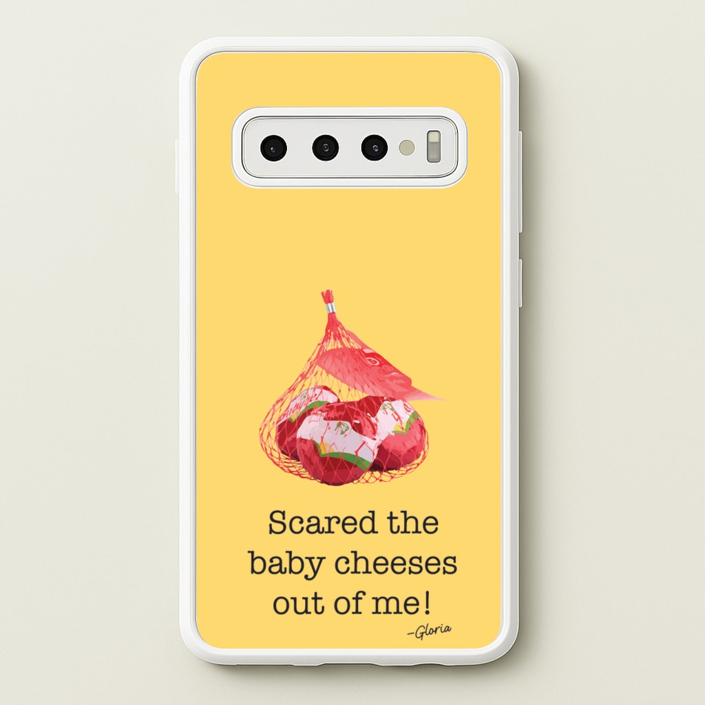 Scared The Baby Cheeses Out Of Me - Modern Family Phone Case for Galaxy S10 Plus