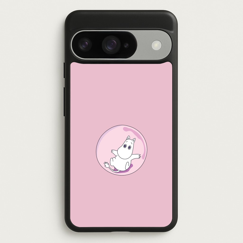 Moomin In A Pink Bubble Phone Case for Google Pixel 10 / 10 Pro