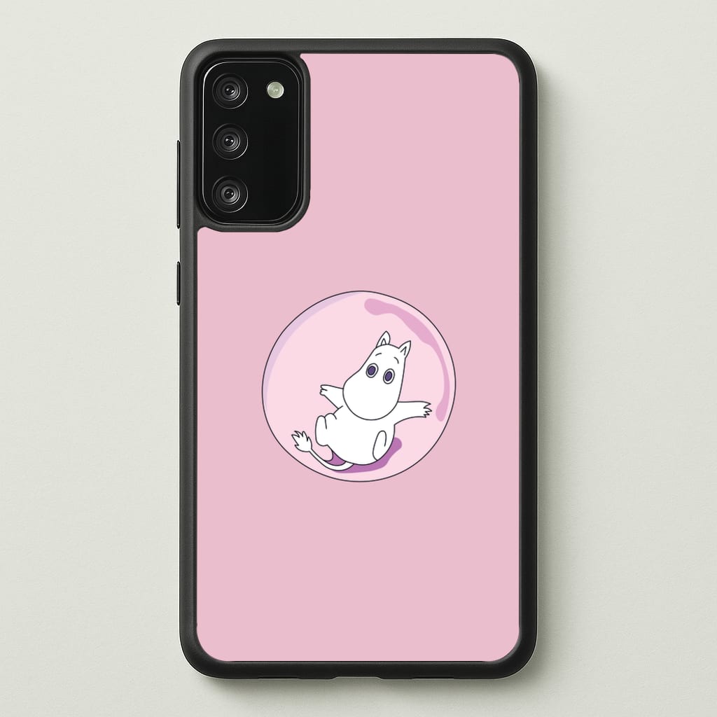 Moomin In A Pink Bubble - Moomin Phone Case for Galaxy A41