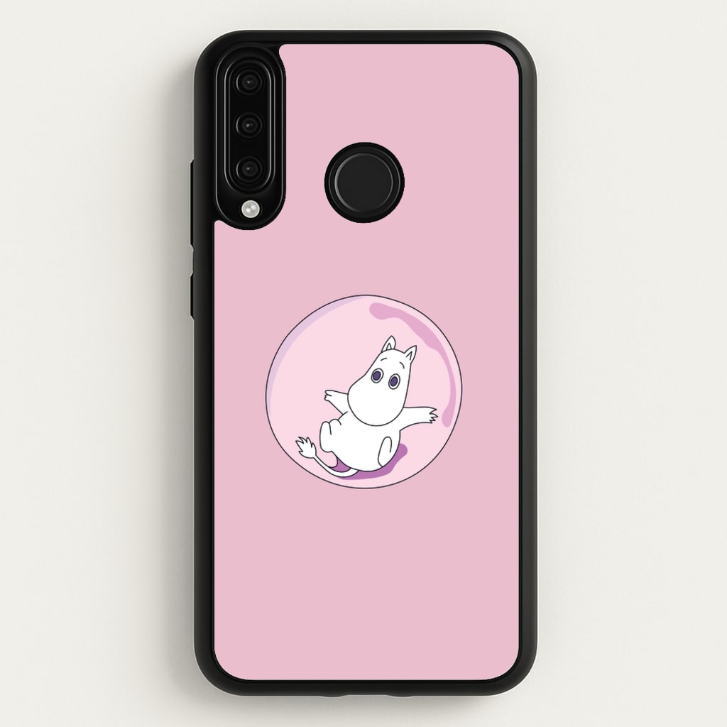 Moomin In A Pink Bubble - Moomin Phone Case for Huawei P30 Lite