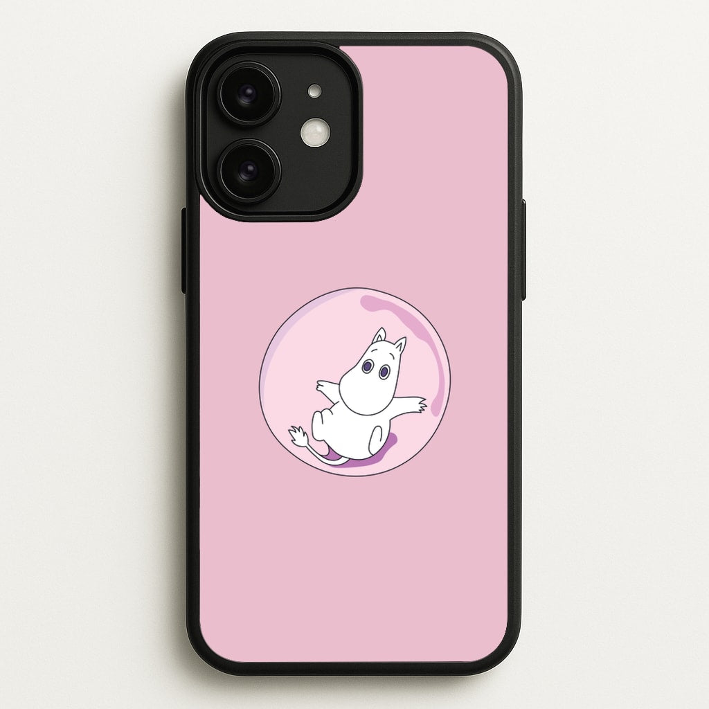 Moomin In A Pink Bubble - Moomin Phone Case for iPhone 11