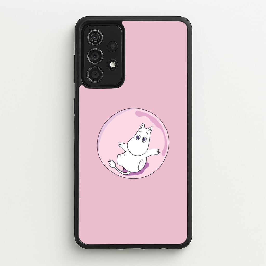 Moomin In A Pink Bubble - Moomin Phone Case for Galaxy A52 / A52s