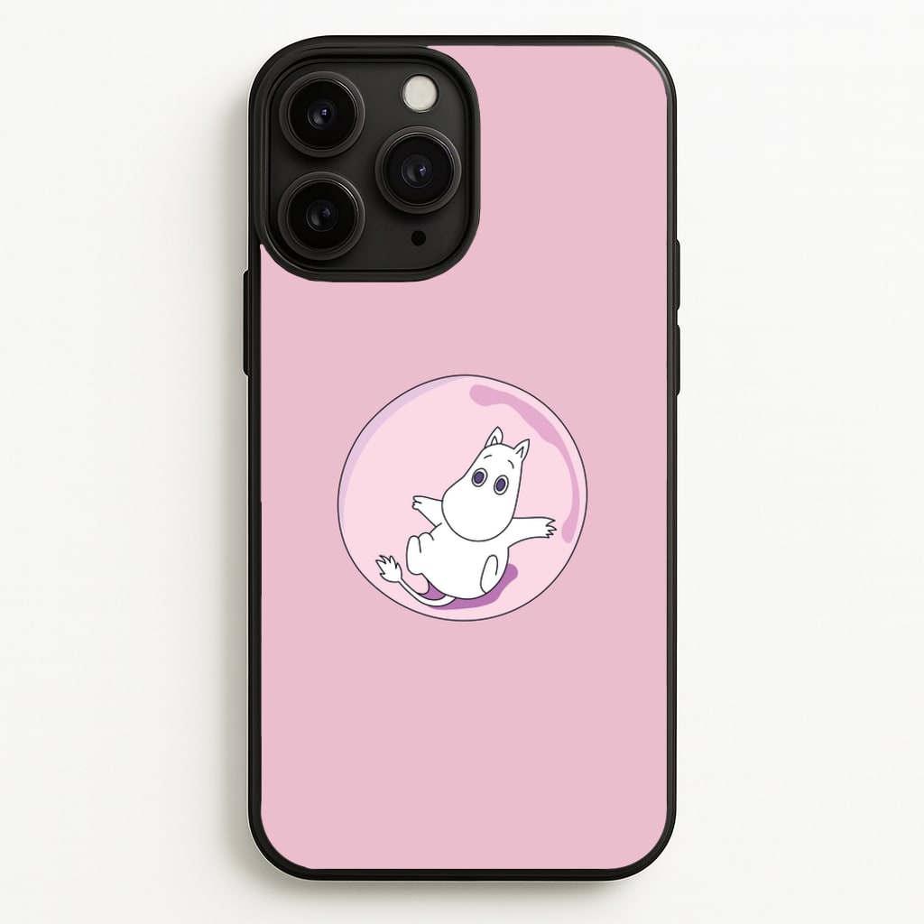 Moomin In A Pink Bubble - Moomin Phone Case for iPhone 11 Pro