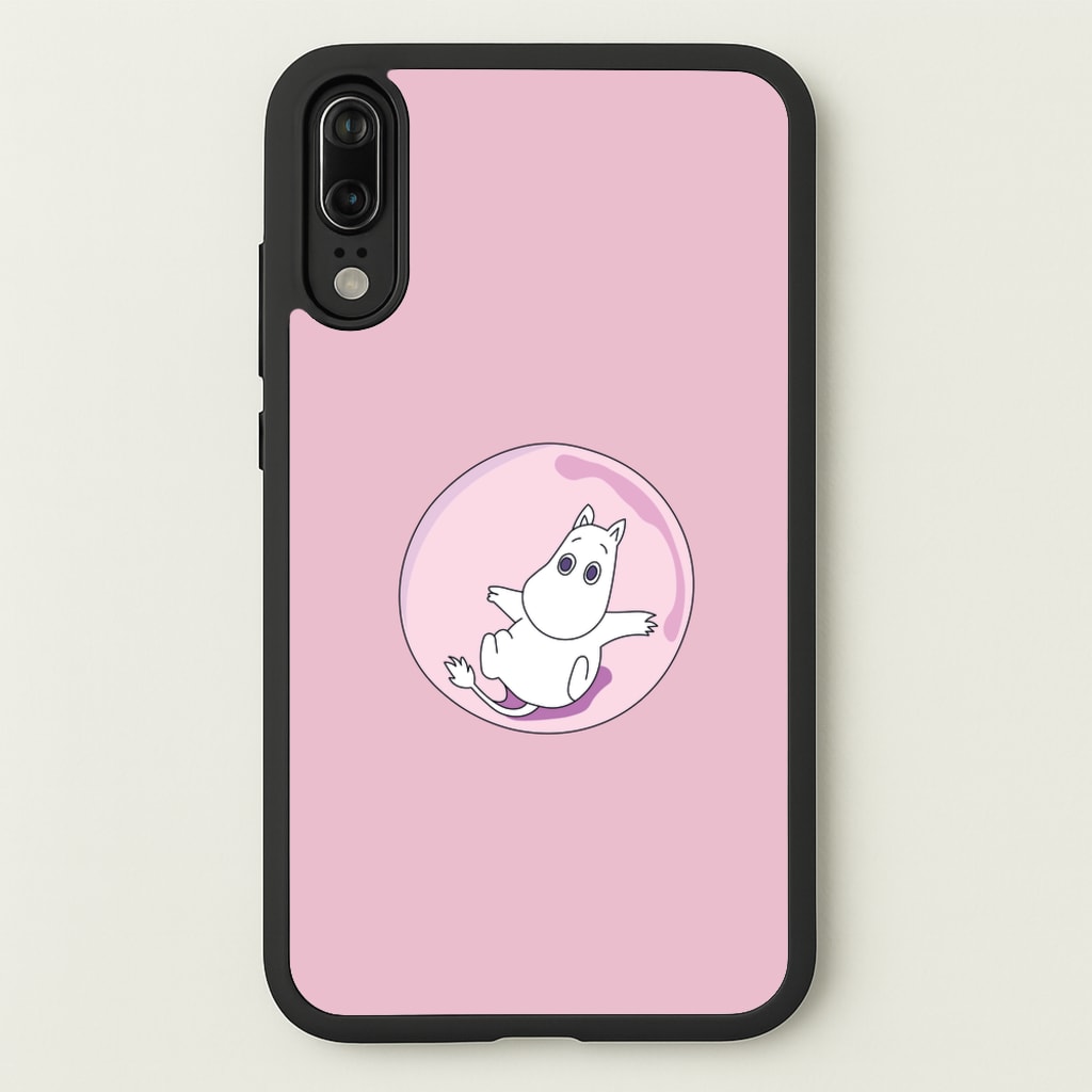Moomin In A Pink Bubble - Moomin Phone Case for Huawei P20