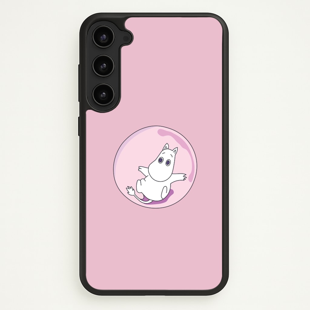 Moomin In A Pink Bubble - Moomin Phone Case for Galaxy S23 Plus