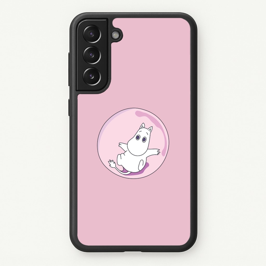 Moomin In A Pink Bubble - Moomin Phone Case for Galaxy S22