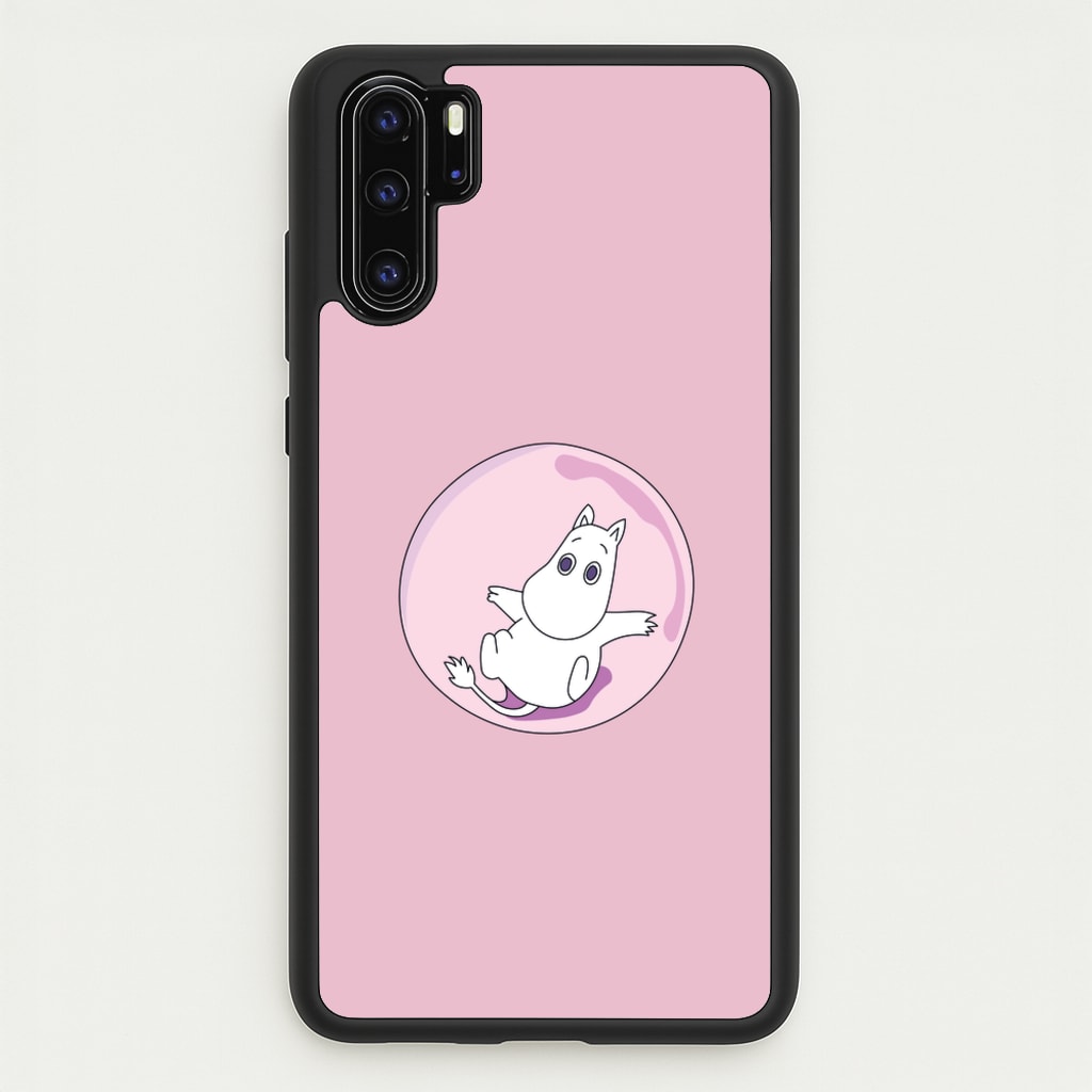 Moomin In A Pink Bubble - Moomin Phone Case for Huawei P30 Pro