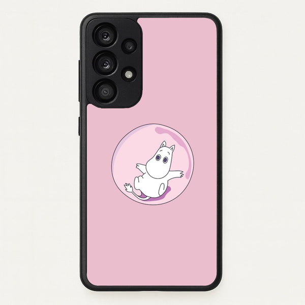 Moomin In A Pink Bubble - Moomin Phone Case for Galaxy A53