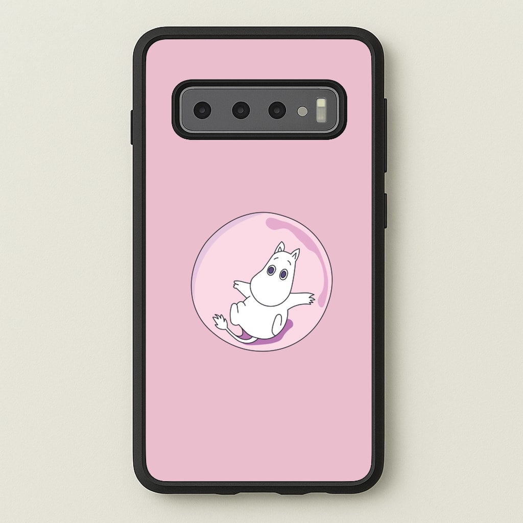Moomin In A Pink Bubble - Moomin Phone Case for Galaxy S10 Plus