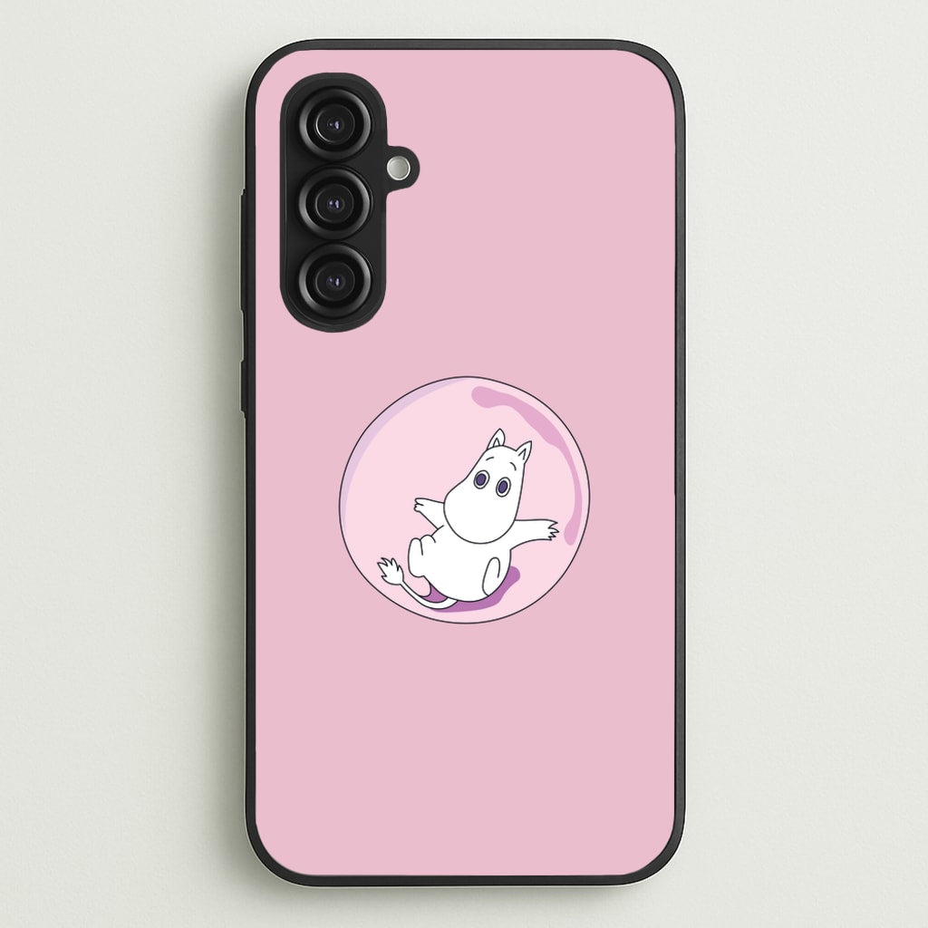 Moomin In A Pink Bubble - Moomin Phone Case for Galaxy S23FE