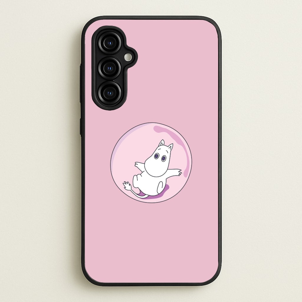 Moomin In A Pink Bubble - Moomin Phone Case for Galaxy A54