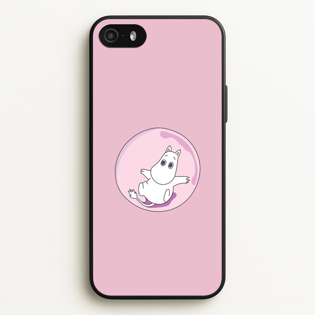 Moomin In A Pink Bubble - Moomin Phone Case for iPhone 5 / 5s / SE 2016