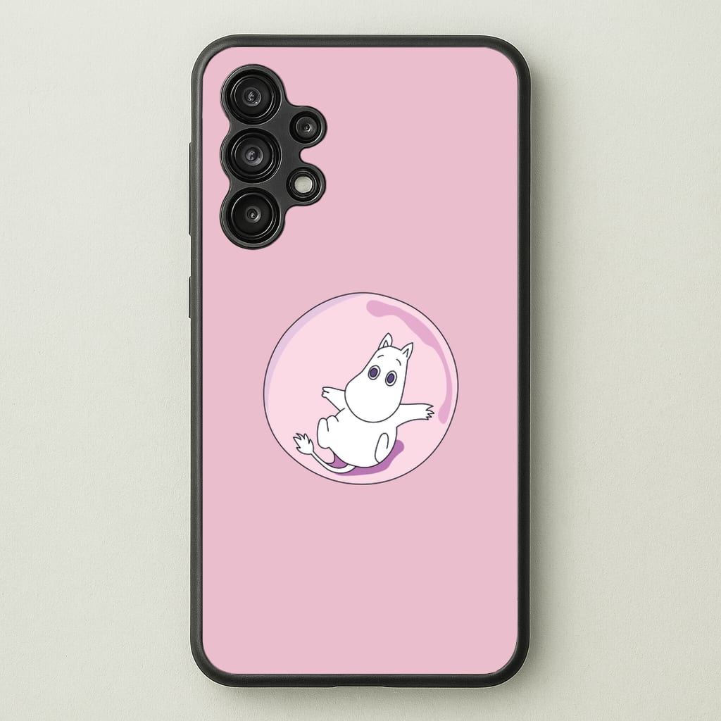Moomin In A Pink Bubble - Moomin Phone Case for Galaxy A13
