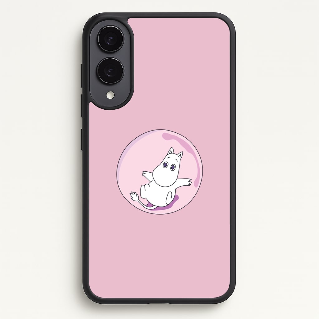Moomin In A Pink Bubble - Moomin Phone Case for Galaxy S25 Edge