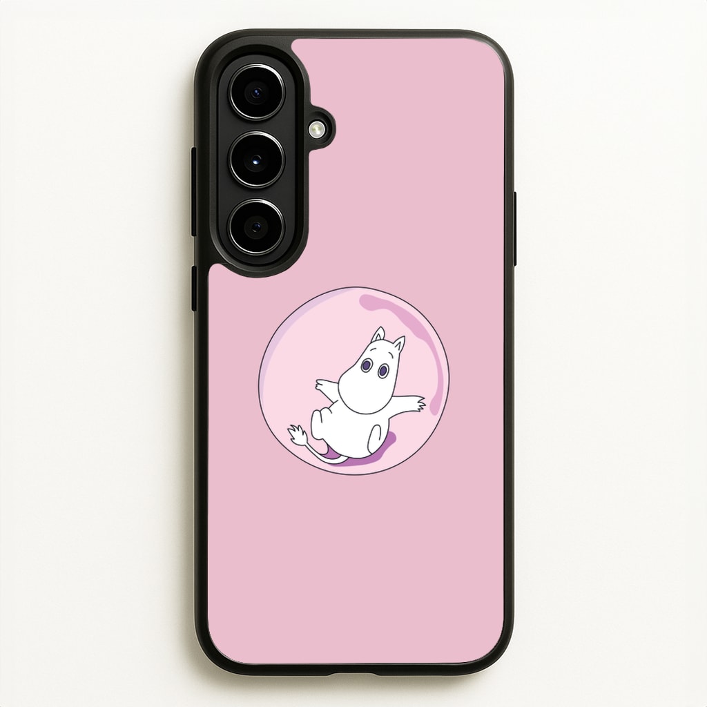 Moomin In A Pink Bubble - Moomin Phone Case for Galaxy A56