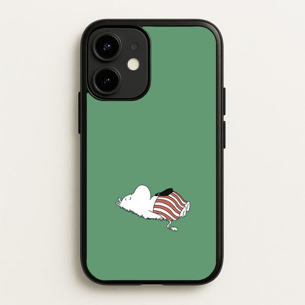Moom On Grass - Moomin Phone Case for iPhone 12 / 12 Pro