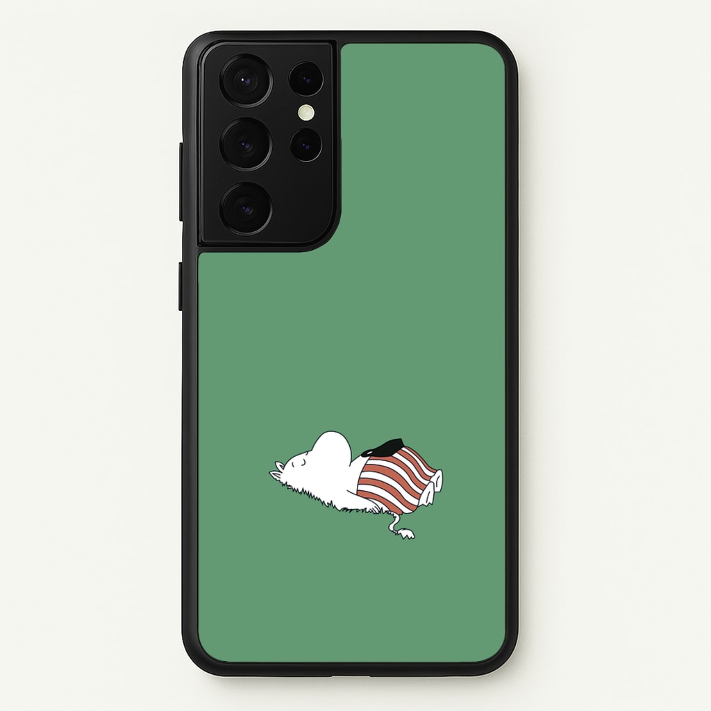 Moom On Grass - Moomin Phone Case for Galaxy S21 Ultra