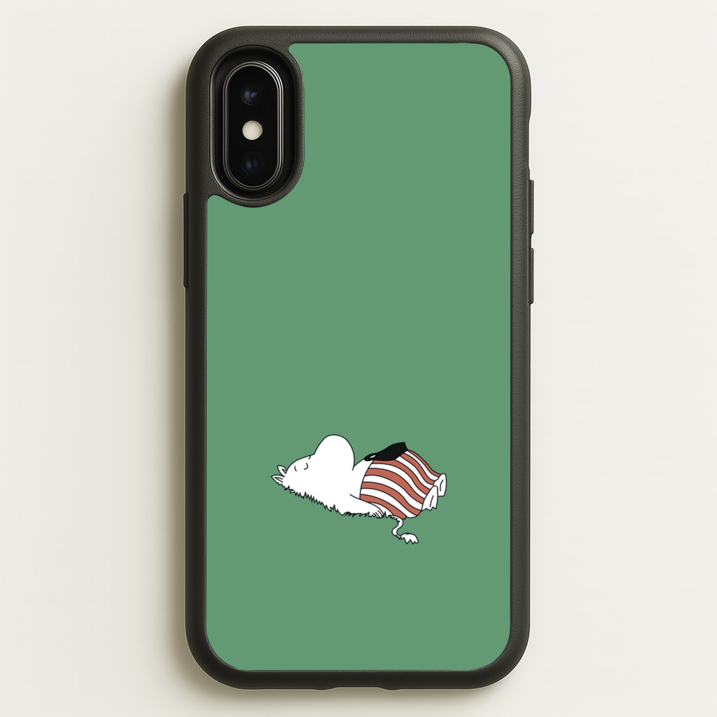 Moom On Grass - Moomin Phone Case for iPhone X / XS
