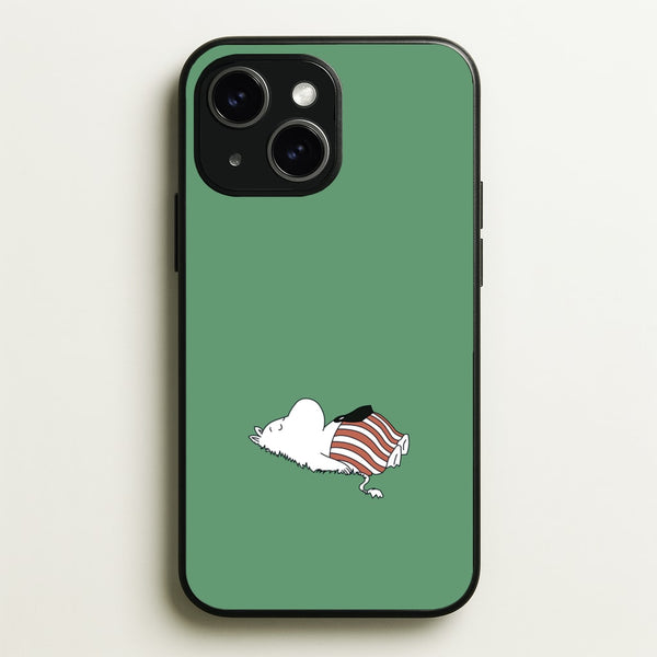 Moom On Grass - Moomin Phone Case for iPhone 15