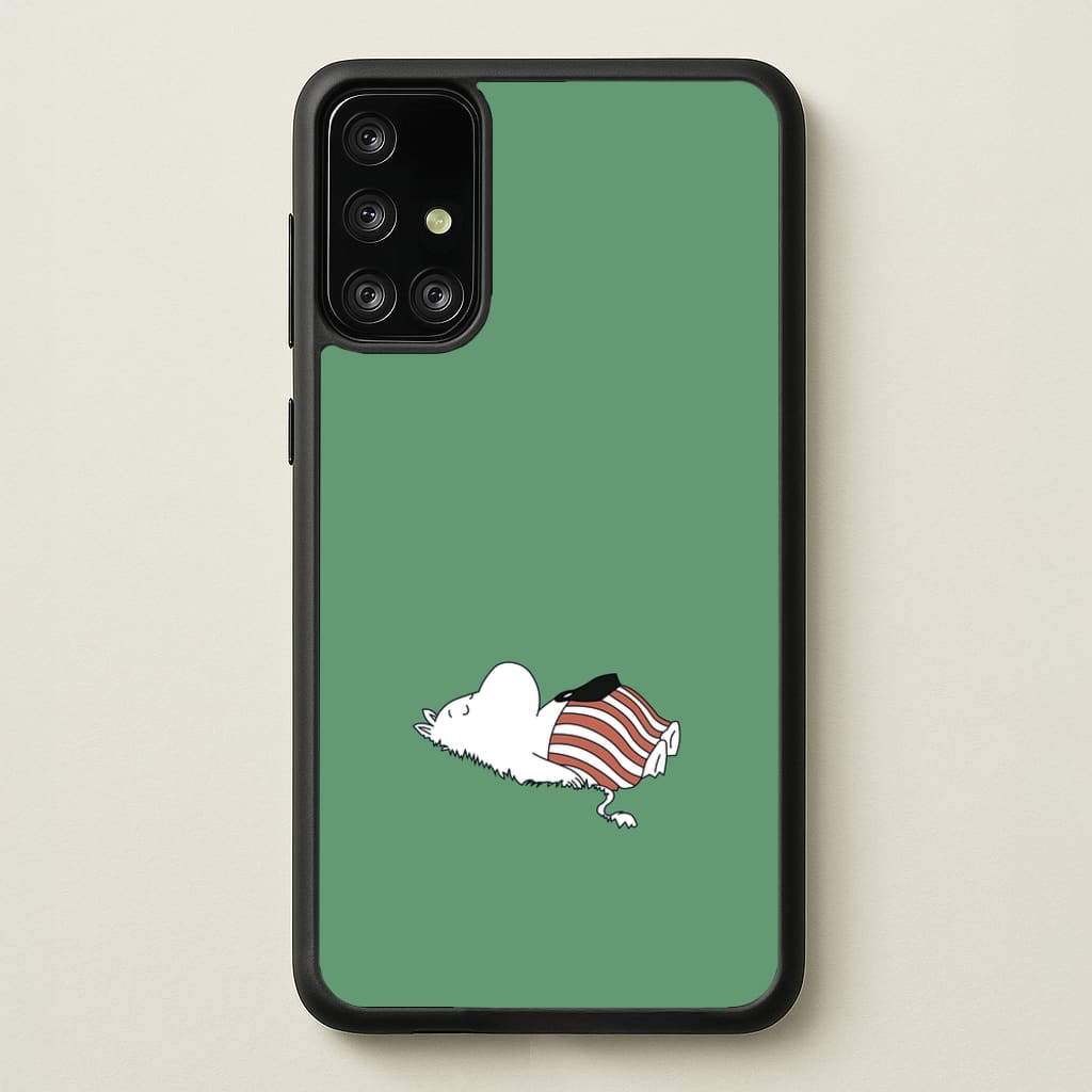 Moom On Grass - Moomin Phone Case for Galaxy A71