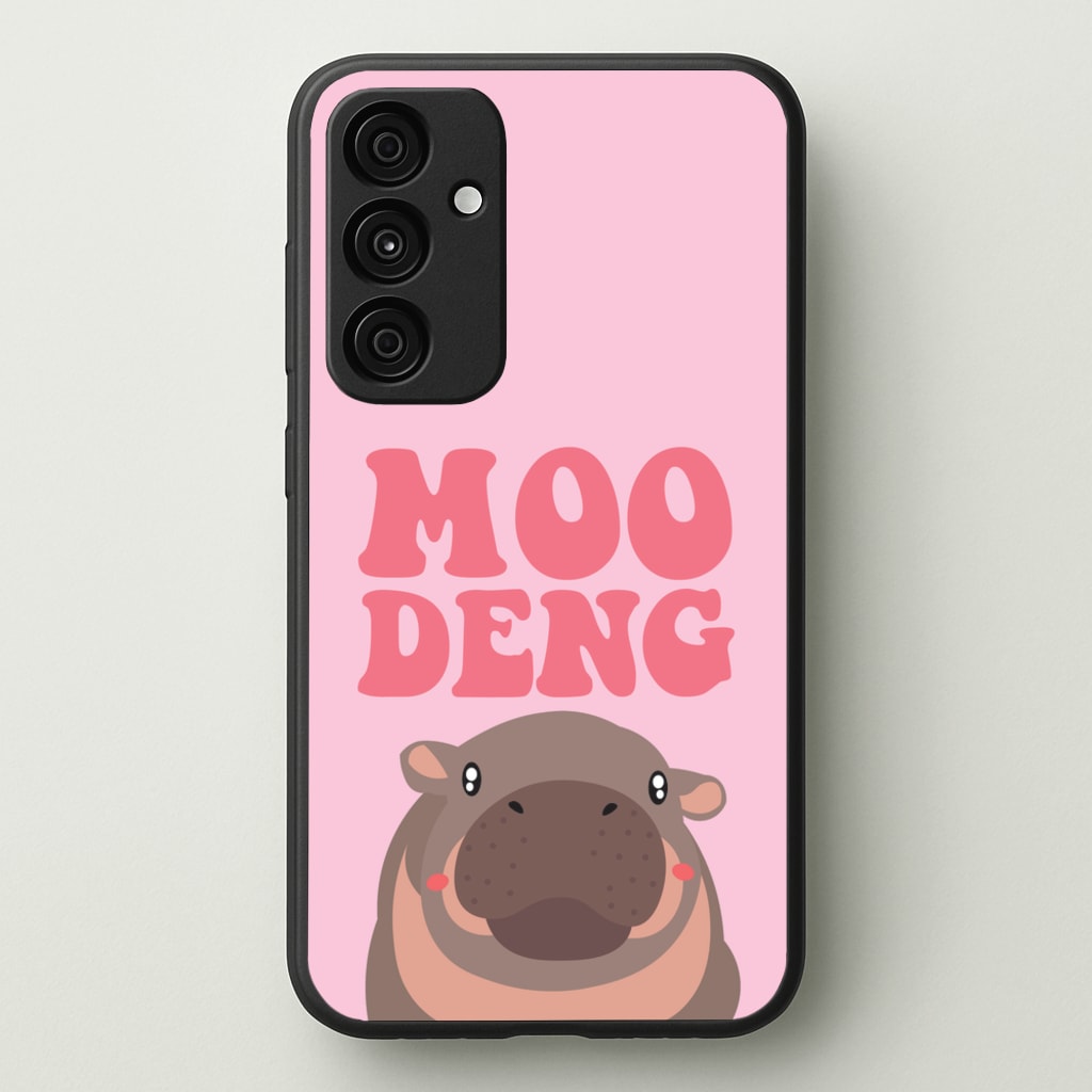 Moo Pink - Moo Deng Phone Case for Galaxy A35