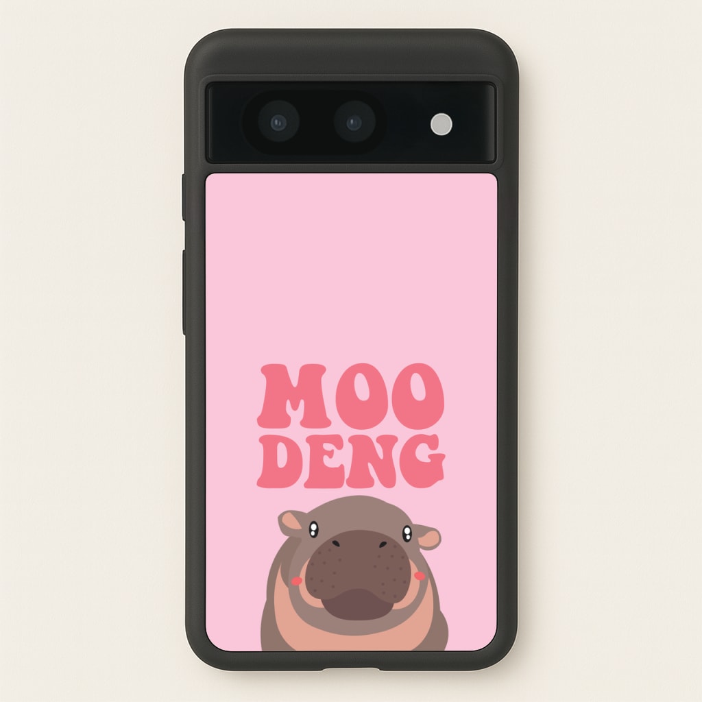 Moo Pink - Moo Deng Phone Case for Google Pixel 8a